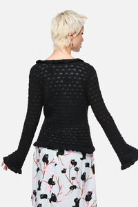 Dangerfield - Forgotten City Tie Cardigan - black