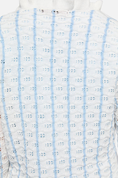 Dangerfield - Forgotten City Tie Cardigan - white