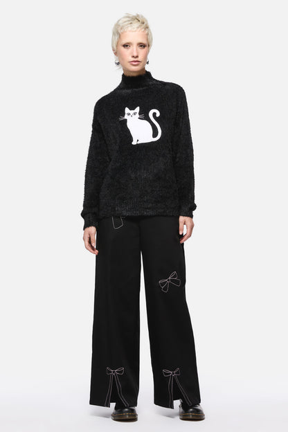 Dangerfield - Catkins Boucle Knit Jumper - black