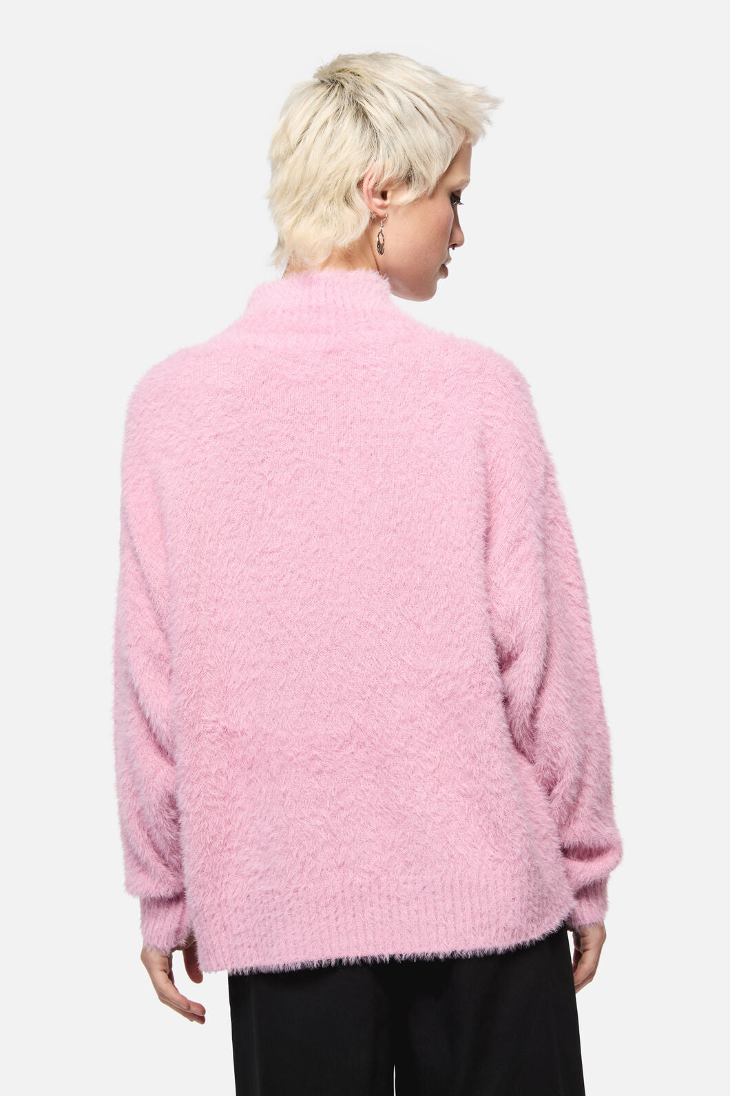 Dangerfield - Catkins Boucle Knit Jumper - pink