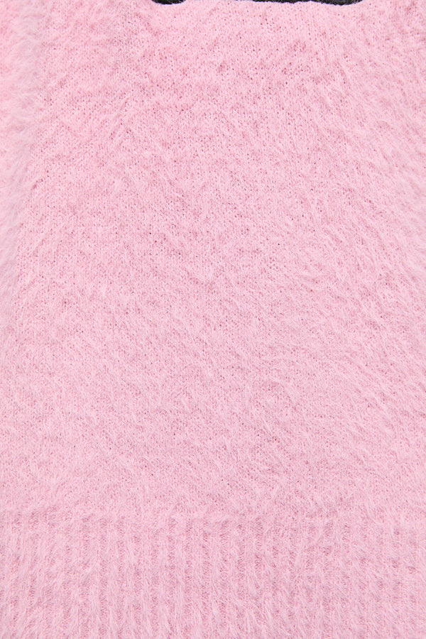 Dangerfield - Catkins Boucle Knit Jumper - pink