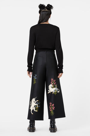 Dangerfield - Alicorn Running Emb Cardigan - black