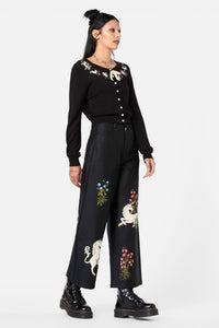 Dangerfield - Alicorn Running Emb Cardigan - black