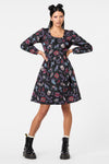 Dangerfield - Sucked In Gothic Dress - black
