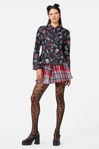 Dangerfield - Sucked In Gothic Blouse - black