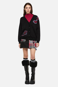 Dangerfield - Scorpion Gothic Cardigan - black