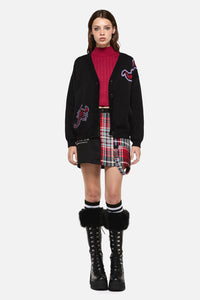Dangerfield - Scorpion Gothic Cardigan - black