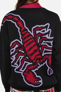 Dangerfield - Scorpion Gothic Cardigan - black