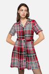 Dangerfield - Scorpion Tartan Dress - multi