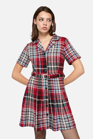 Dangerfield - Scorpian Tartan Dress - multi