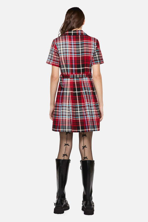 Dangerfield - Scorpion Tartan Dress - multi