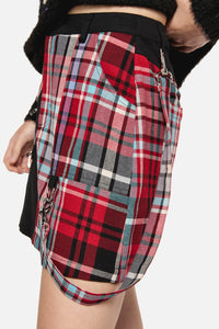 Dangerfield - Scorpion Tartan Skirt - multi