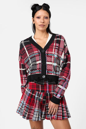 Dangerfield - Scorpian Tartan Cardigan - multi
