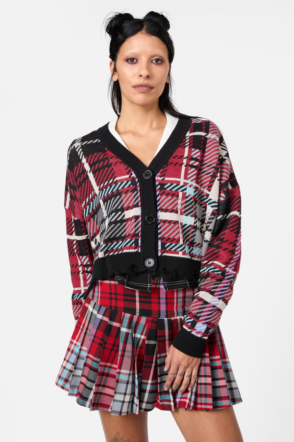 Dangerfield - Scorpion Tartan Cardigan - multi