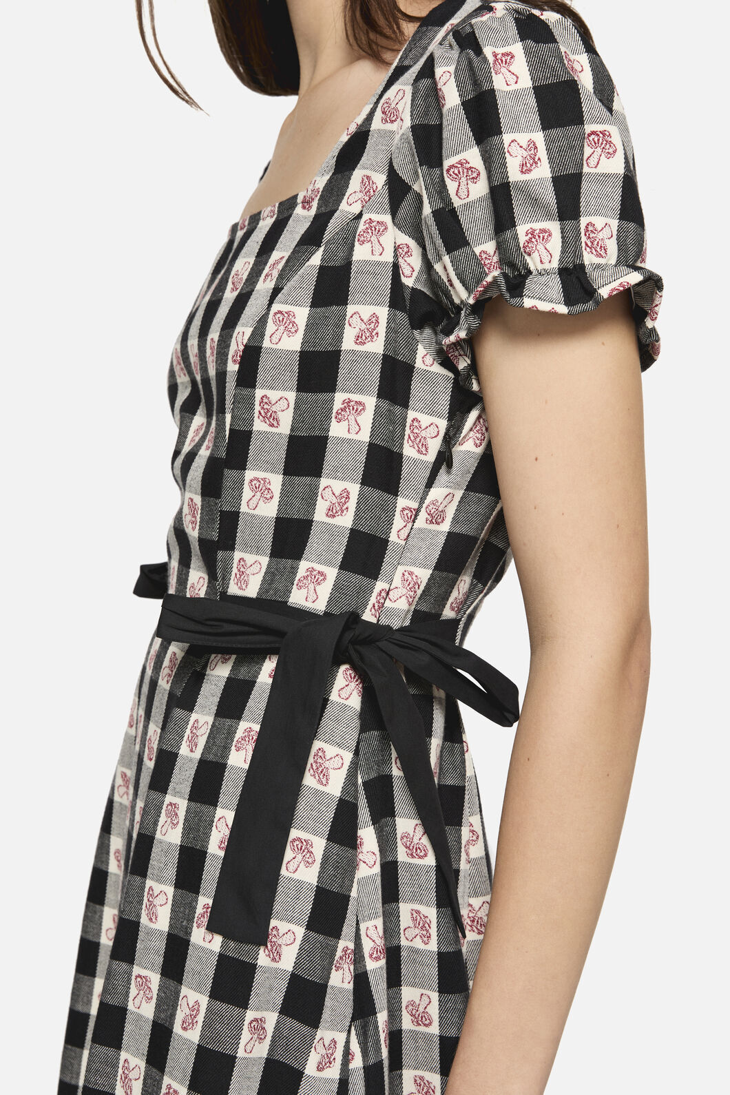 Dangerfield - Sweet Home Gingham Dress - black-white