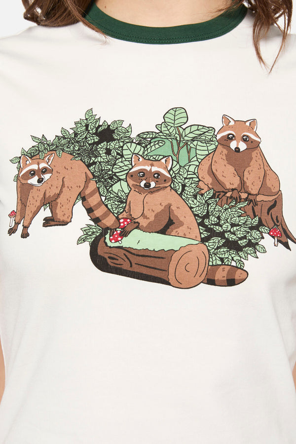 Dangerfield - Haus Of Raccoon Tee - cream