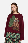 Dangerfield - Haus Of Raccoon High Neck Knit - maroon