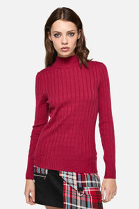 Dangerfield - Cub Huddle Knit Top - red