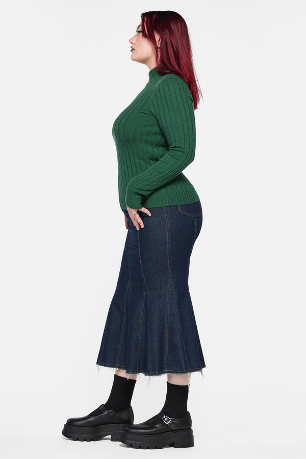Dangerfield - Cub Huddle Knit Top - green