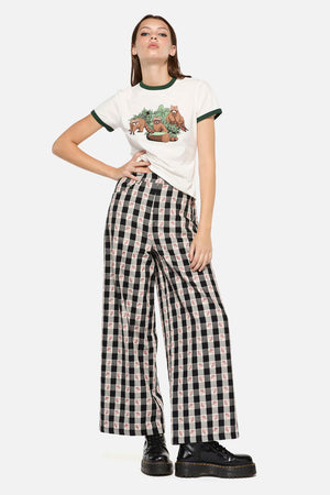 Dangerfield - Sweet Home Gingham Pant - black-white