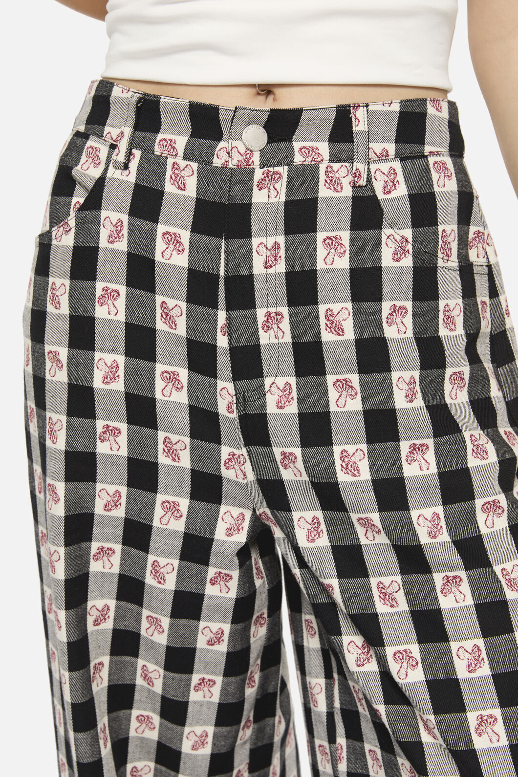 Dangerfield - Sweet Home Gingham Pant - black-white