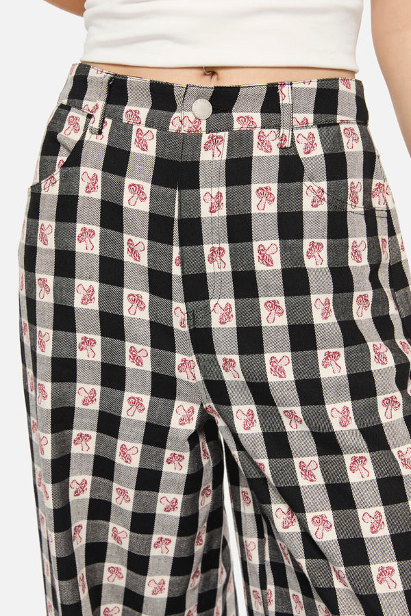 Dangerfield - Sweet Home Gingham Pant - black-white