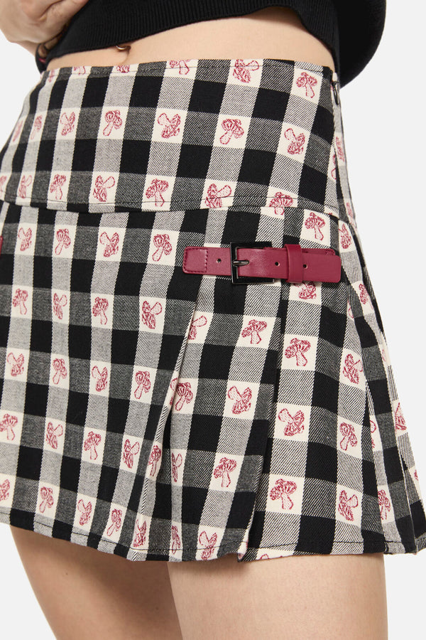 Dangerfield - Sweet Home Gingham Skort - black-white