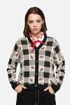 Dangerfield - Sweet Home Intarsia Cardi - black-white