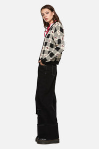 Dangerfield - Sweet Home Intarsia Cardi - black-white