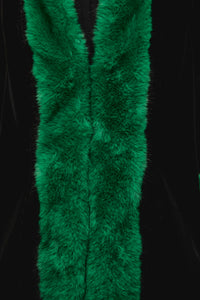 Dangerfield - Cub Huddle Fluffy Cord Coat - black-green