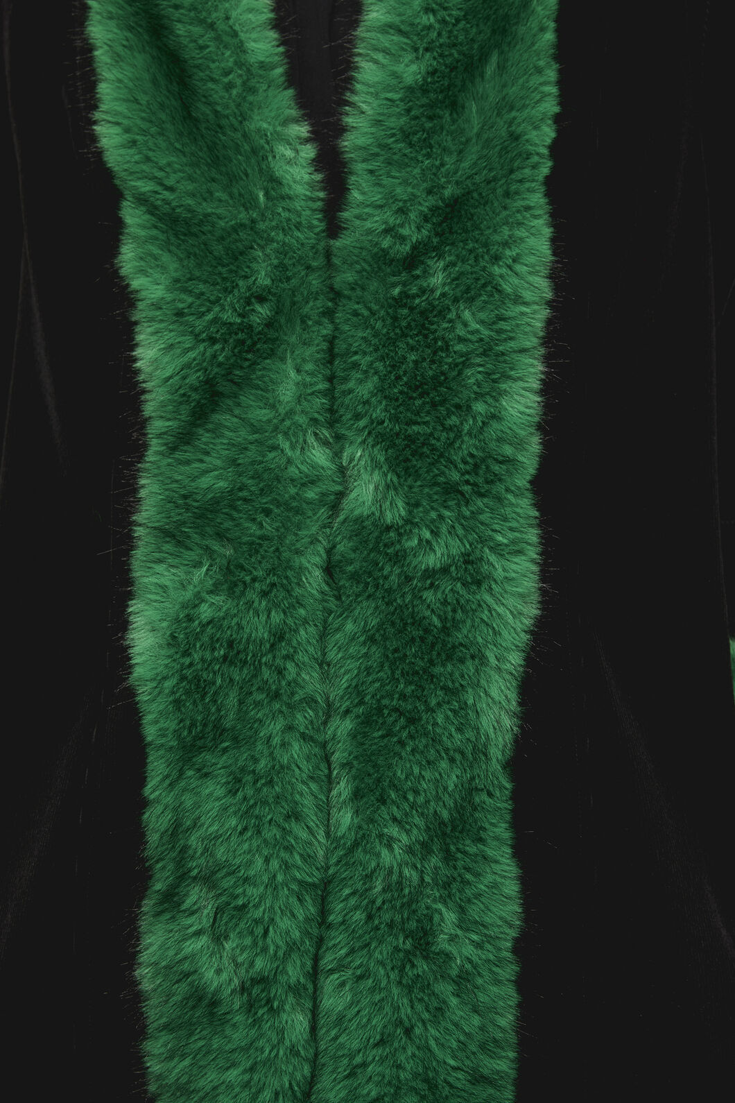 Dangerfield - Cub Huddle Fluffy Cord Coat - black-green