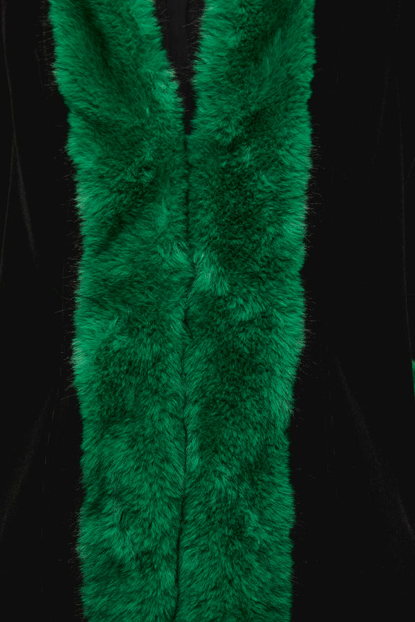 Dangerfield - Cub Huddle Fluffy Cord Coat - black-green