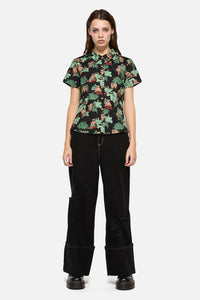 Dangerfield - Haus Of Raccoon Print Blouse - multi
