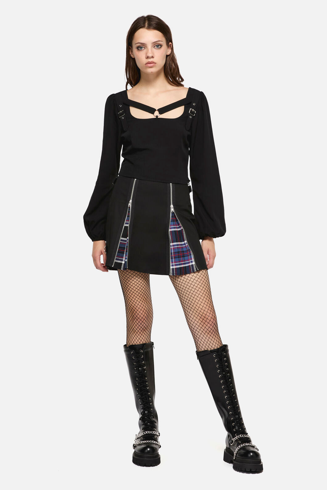 Dangerfield - Little Bitter Buckle Strap Blouse - black
