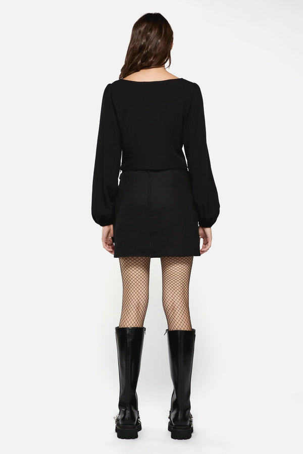 Dangerfield - Little Bitter Buckle Strap Blouse - black