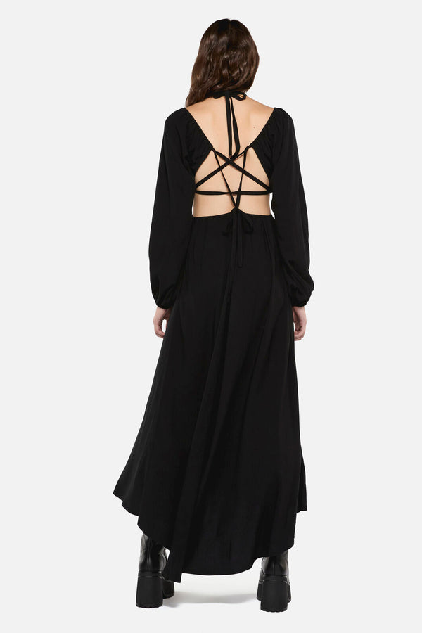Dangerfield - Little Bitter Backless Formal Dress - black