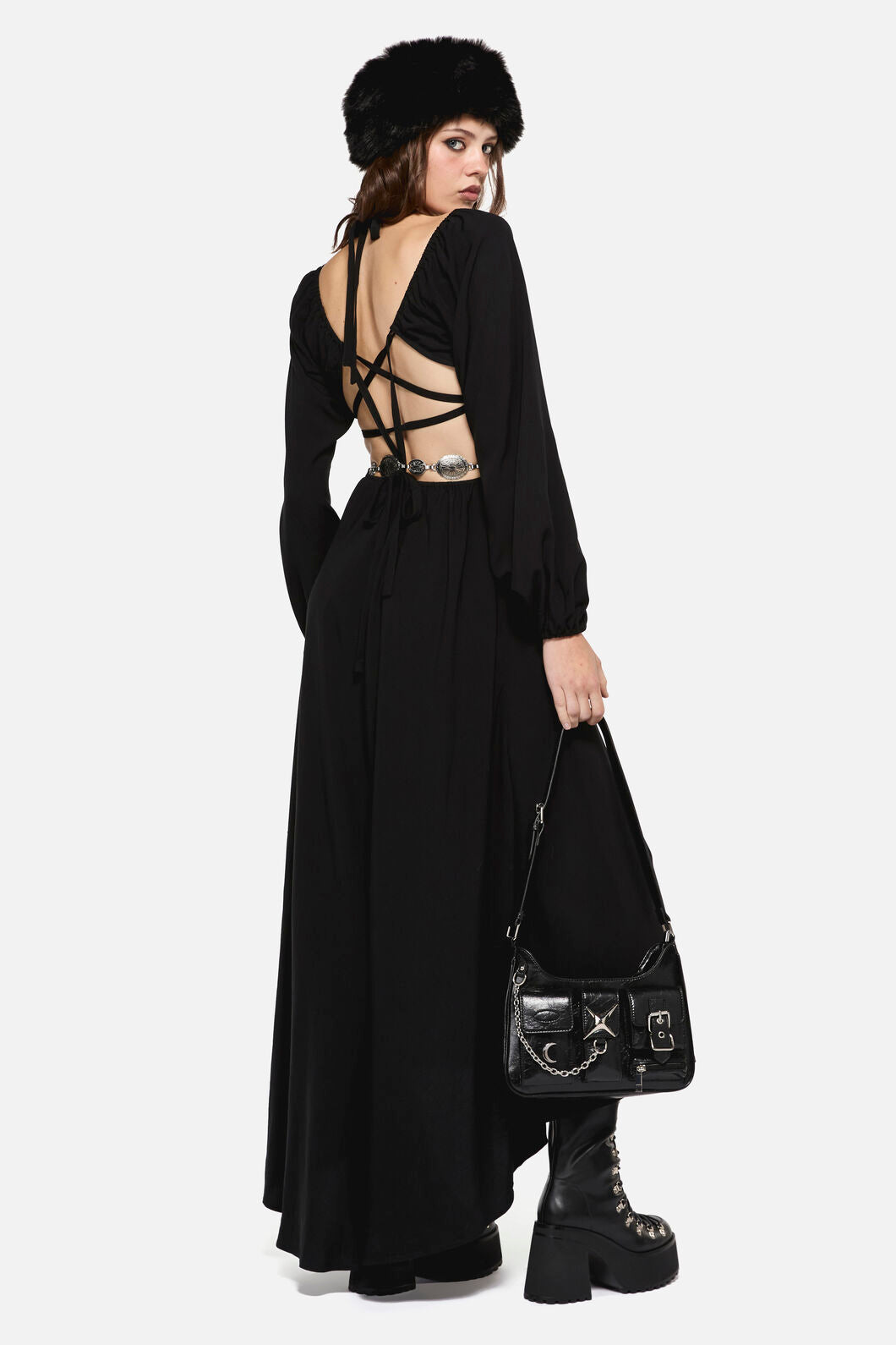 Dangerfield - Little Bitter Backless Formal Dress - black