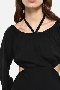 Dangerfield - Little Bitter Backless Formal Dress - black
