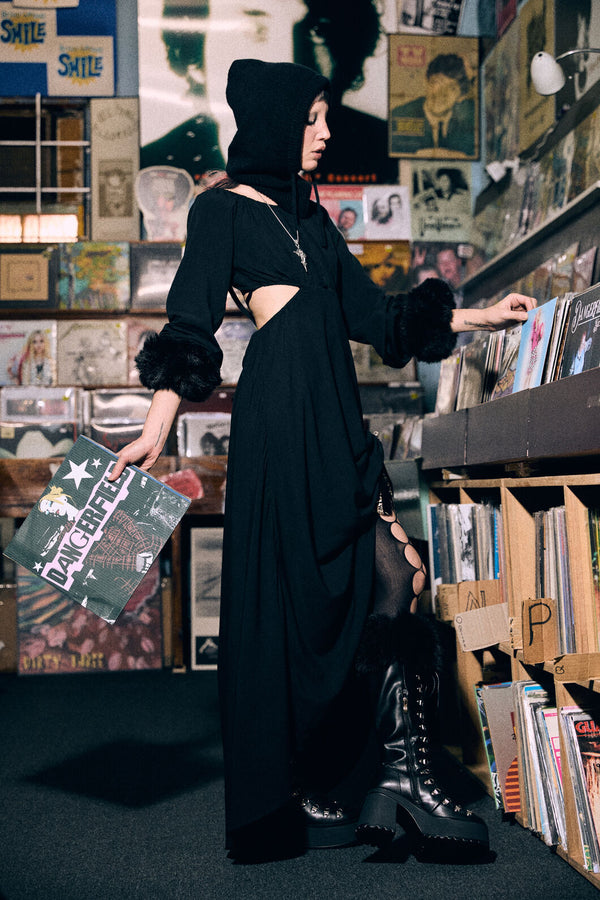 Dangerfield - Little Bitter Backless Formal Dress - black