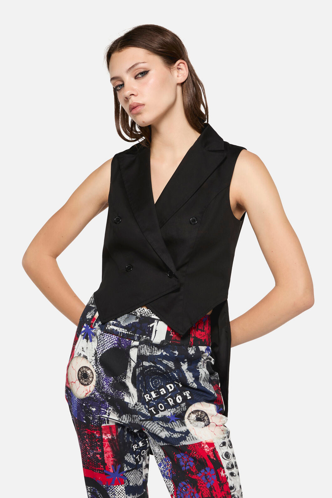Dangerfield - Little Bitter Tuxedo Vest - black