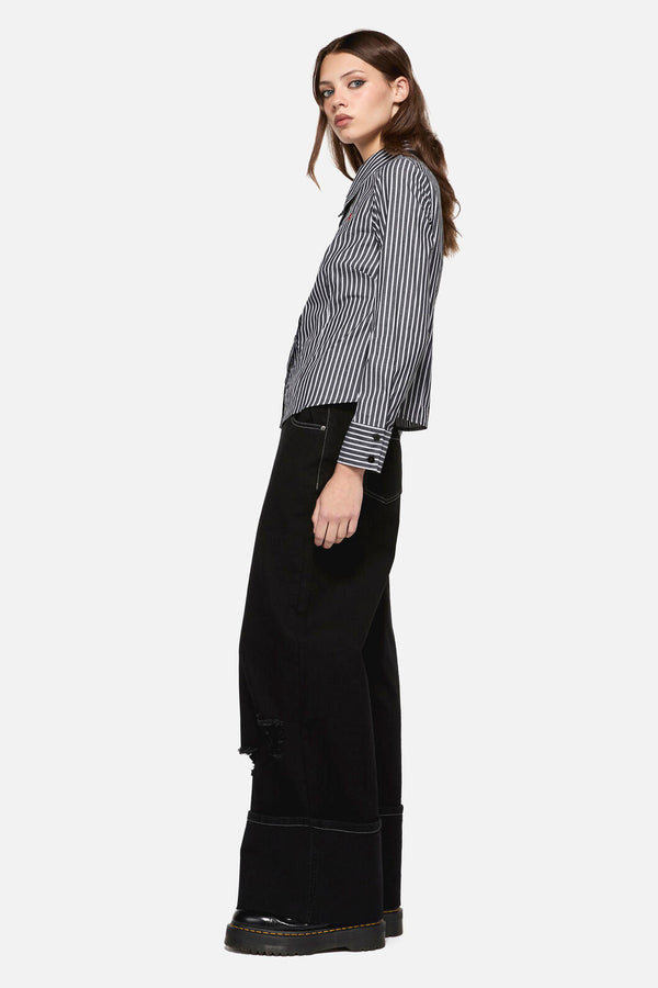 Dangerfield - Eye On You Blouse - black-white