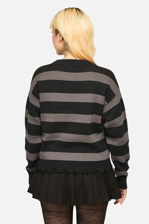 Dangerfield - Eye On You Knit - black-grey