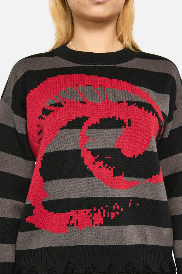 Dangerfield - Eye On You Knit - black-grey