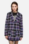 Dangerfield - Edgy Tartan Jacket - blue-red