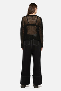 Dangerfield - Scribbles Grunge Knit - black