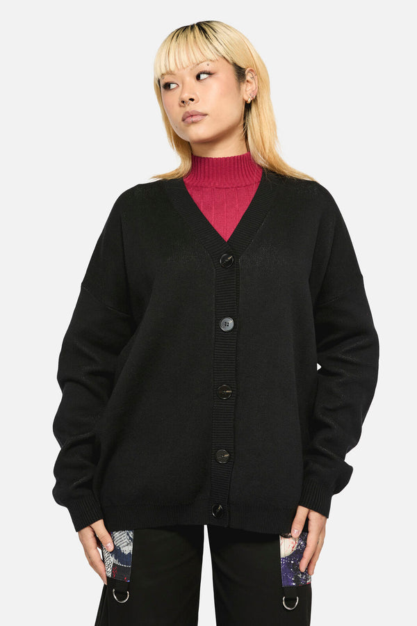 Dangerfield - Ready To Rot Grunge Cardigan - black