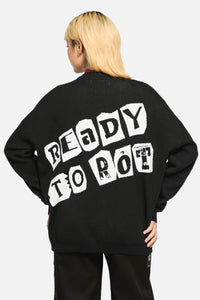 Dangerfield - Ready To Rot Grunge Cardigan - black