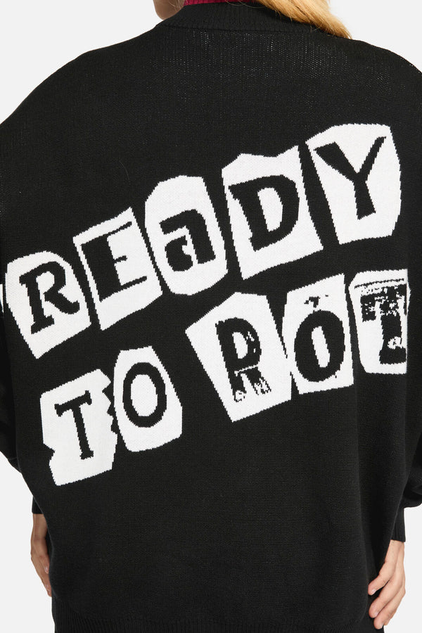 Dangerfield - Ready To Rot Grunge Cardigan - black