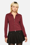 Dangerfield - Scribbles Grunge Cardigan - red