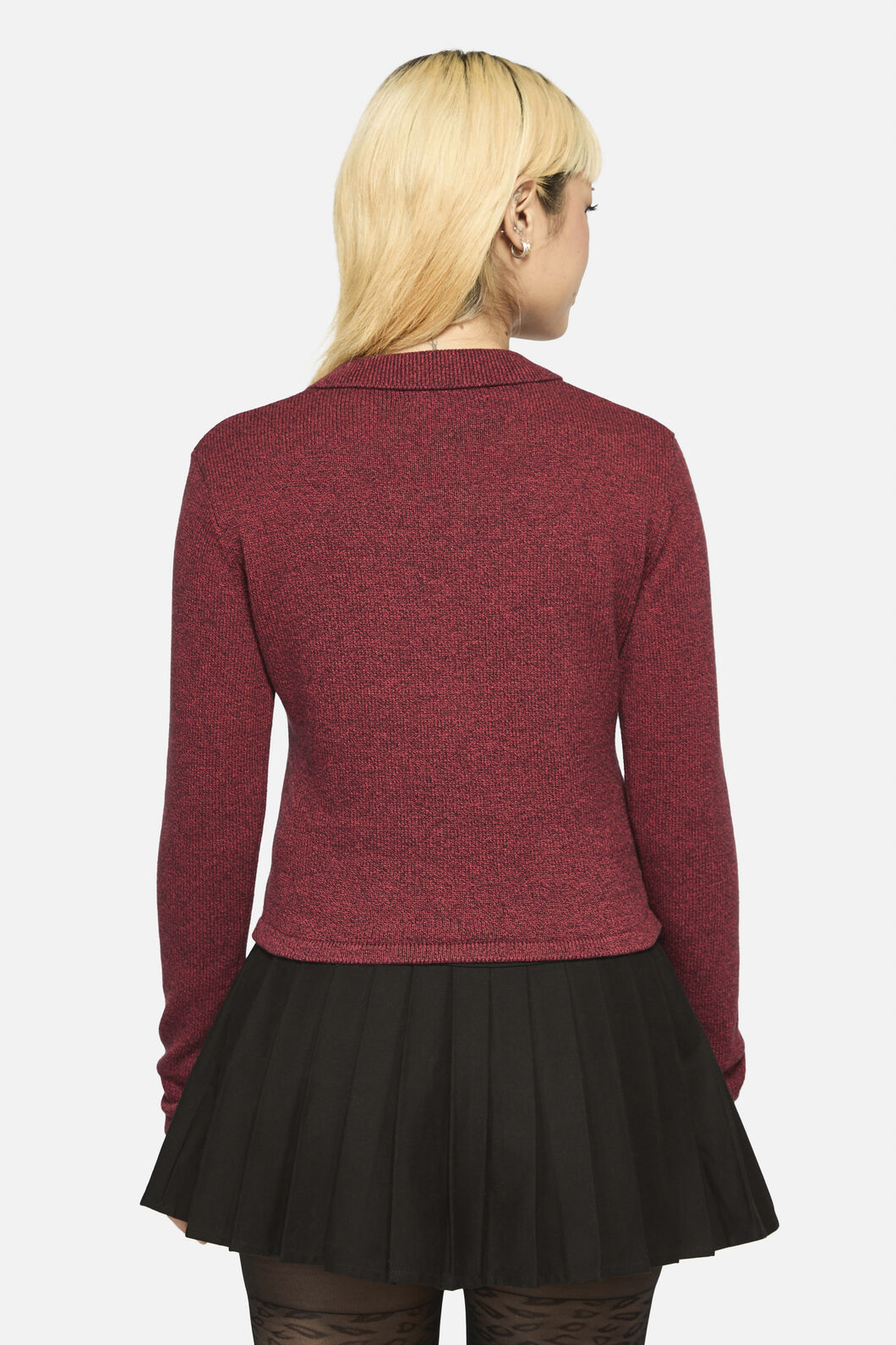 Dangerfield - Scribbles Grunge Cardigan - red